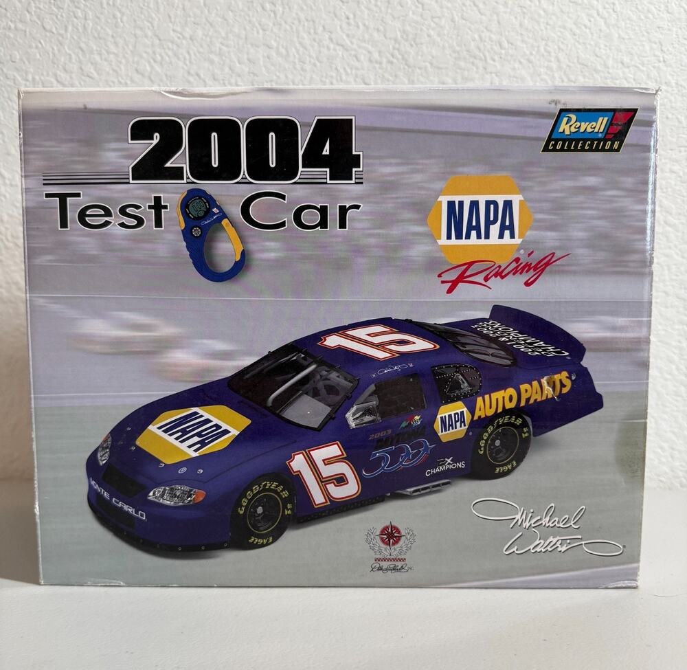 2004 Michael Waltrip #15 Napa Test Car 1:24 Stopwatch Revell Daytona 500 2xChamp